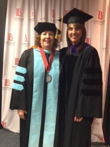 City Auditor Laura Doud with Dr. Virginia Baxter at Long Beach City College Commencement Ceremony